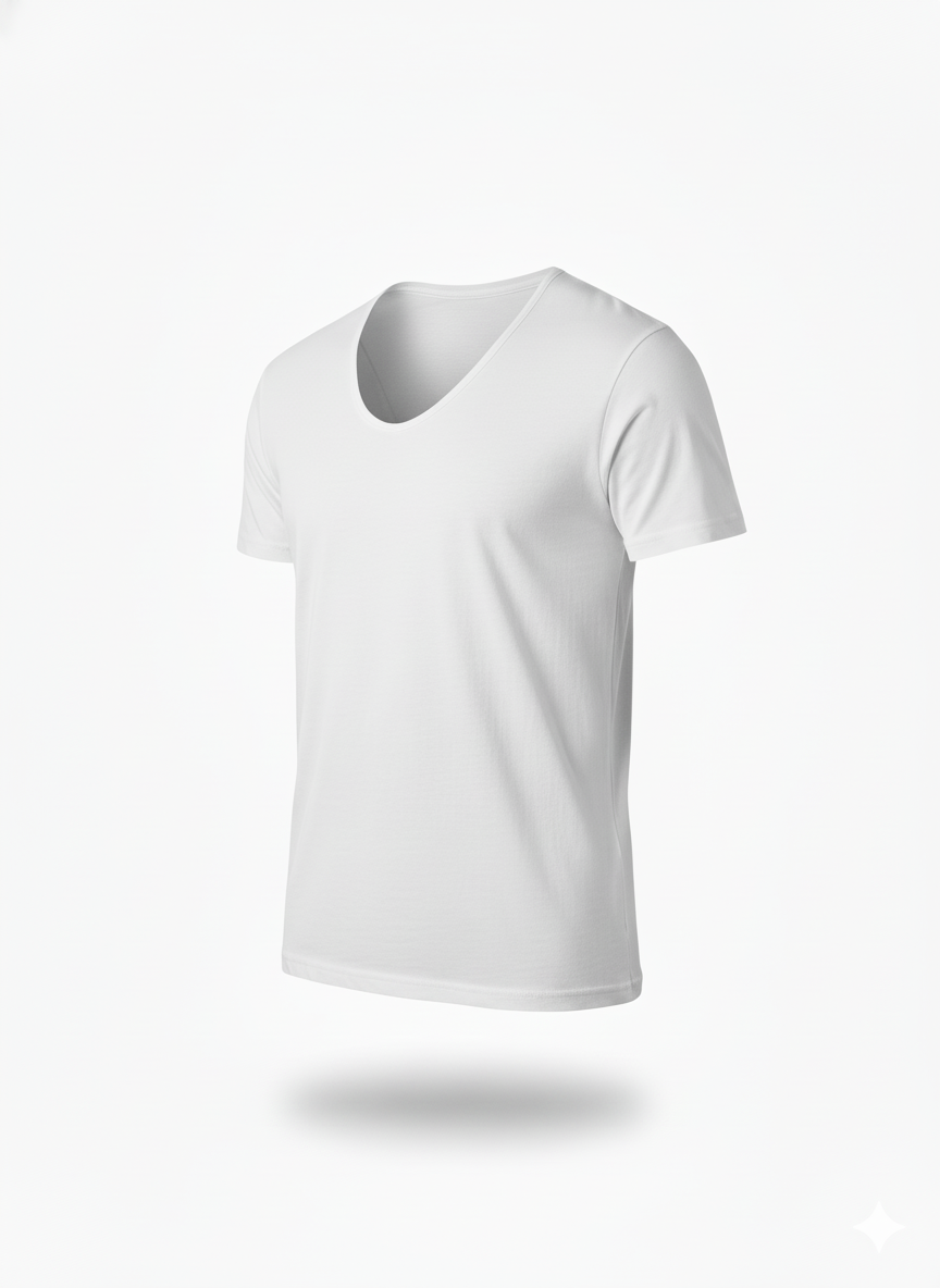 T-shirt d’intérieur – Col rond (100% coton)