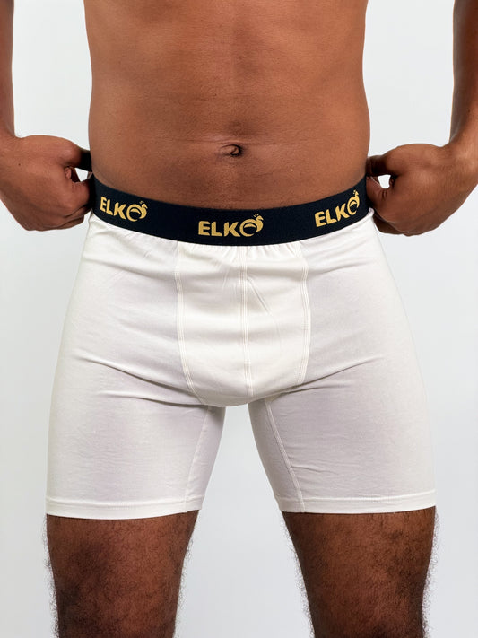 L’Alpaga – Boxer Long (96 % Coton) White