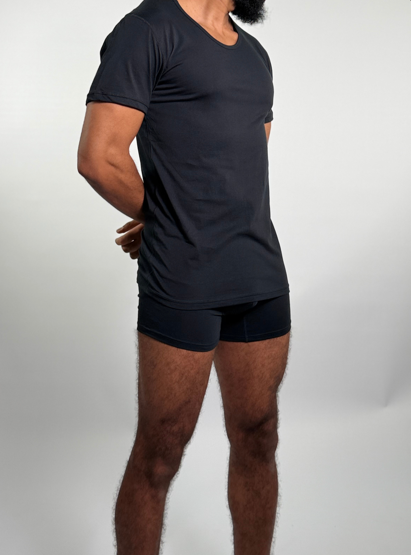 White T-shirt d’intérieur – Col rond (100% coton)