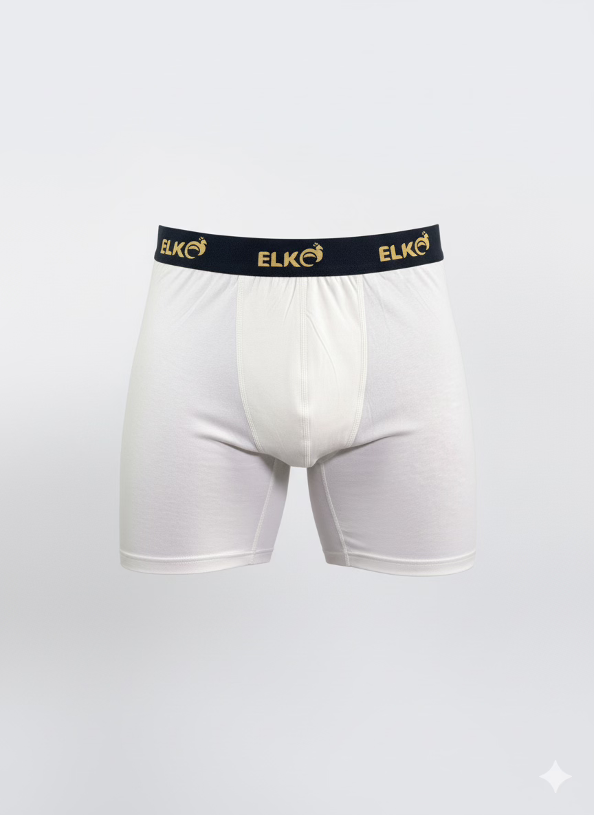 L’Alpaga – Boxer Long (96 % Coton) White