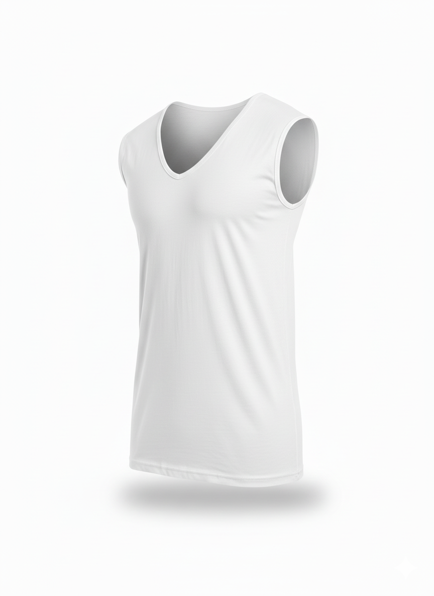 Débardeur – Bretelles Larges (100 % Coton)