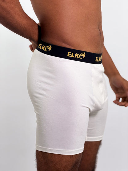 L’Alpaga – Boxer Long (96 % Coton) White