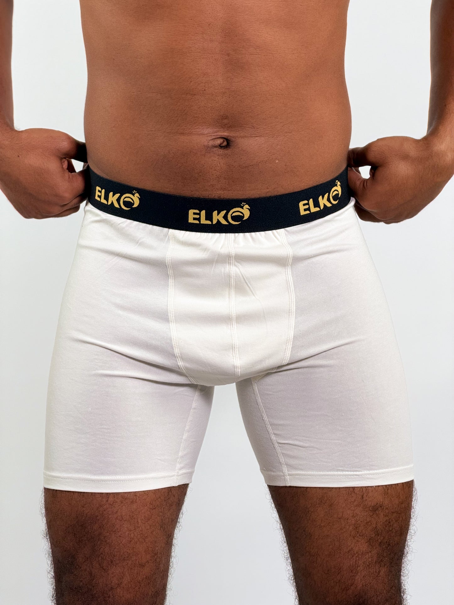 L’Alpaga – Boxer Long (96 % Coton) White