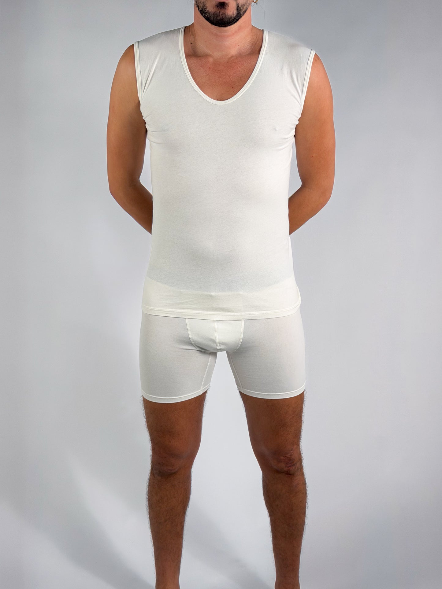 Débardeur – Bretelles Larges (100 % Coton)