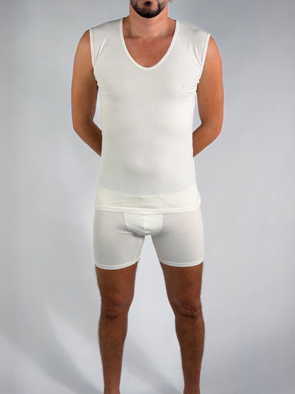 Débardeur – Bretelles Larges (100 % Coton)