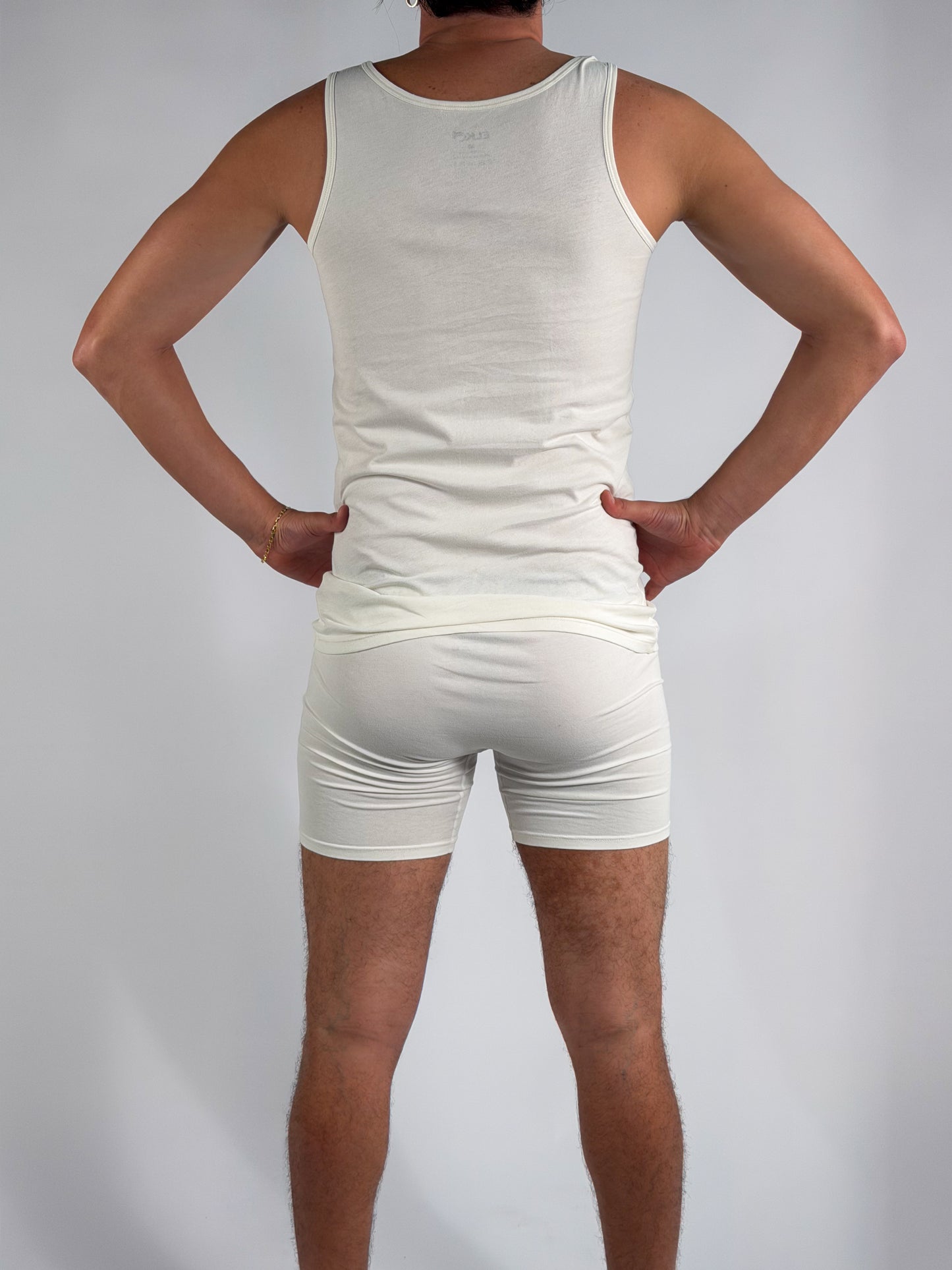 White Débardeur – Bretelles Classiques (100 % Coton)