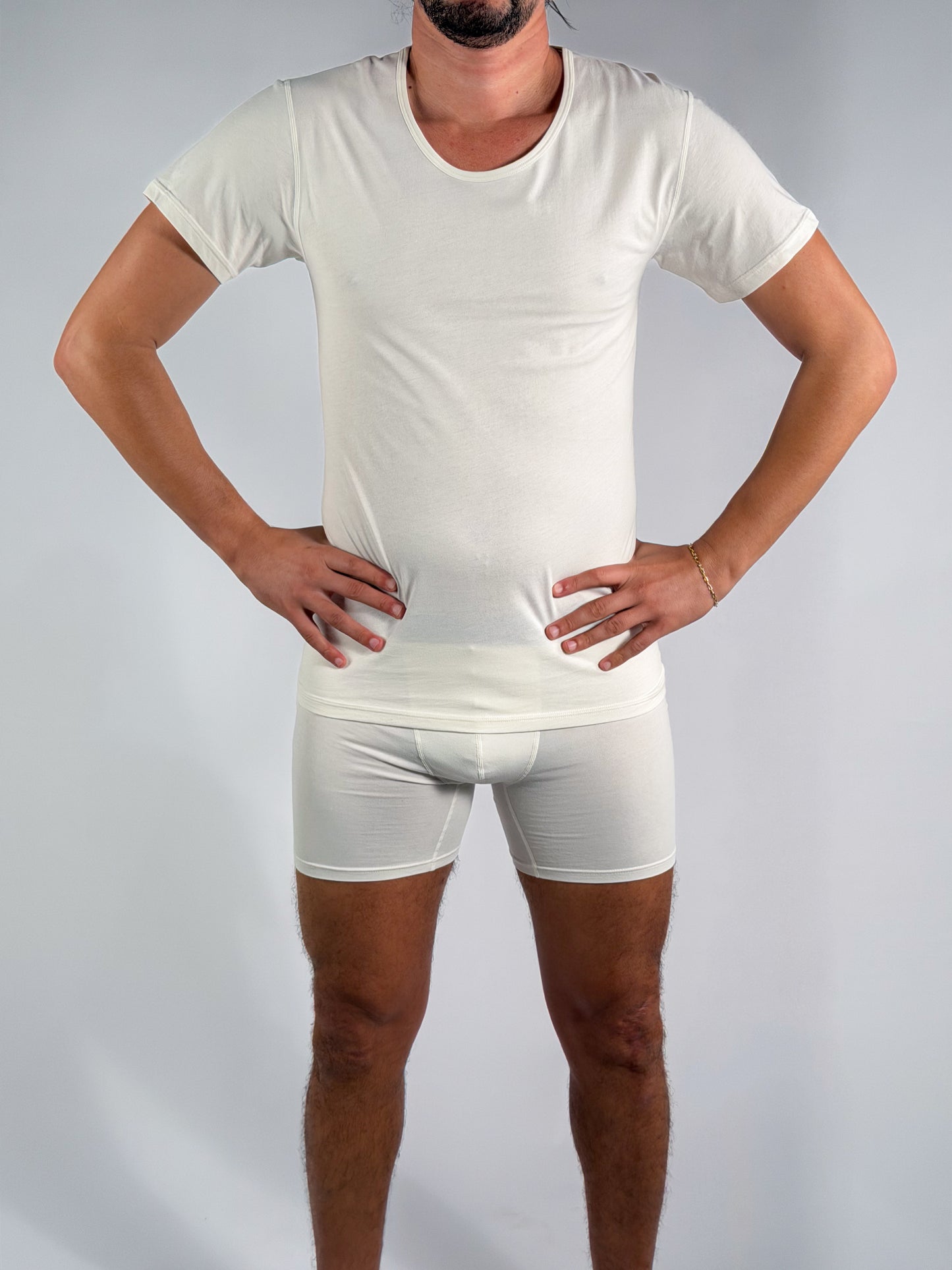 T-shirt d’intérieur – Col rond (100% coton)