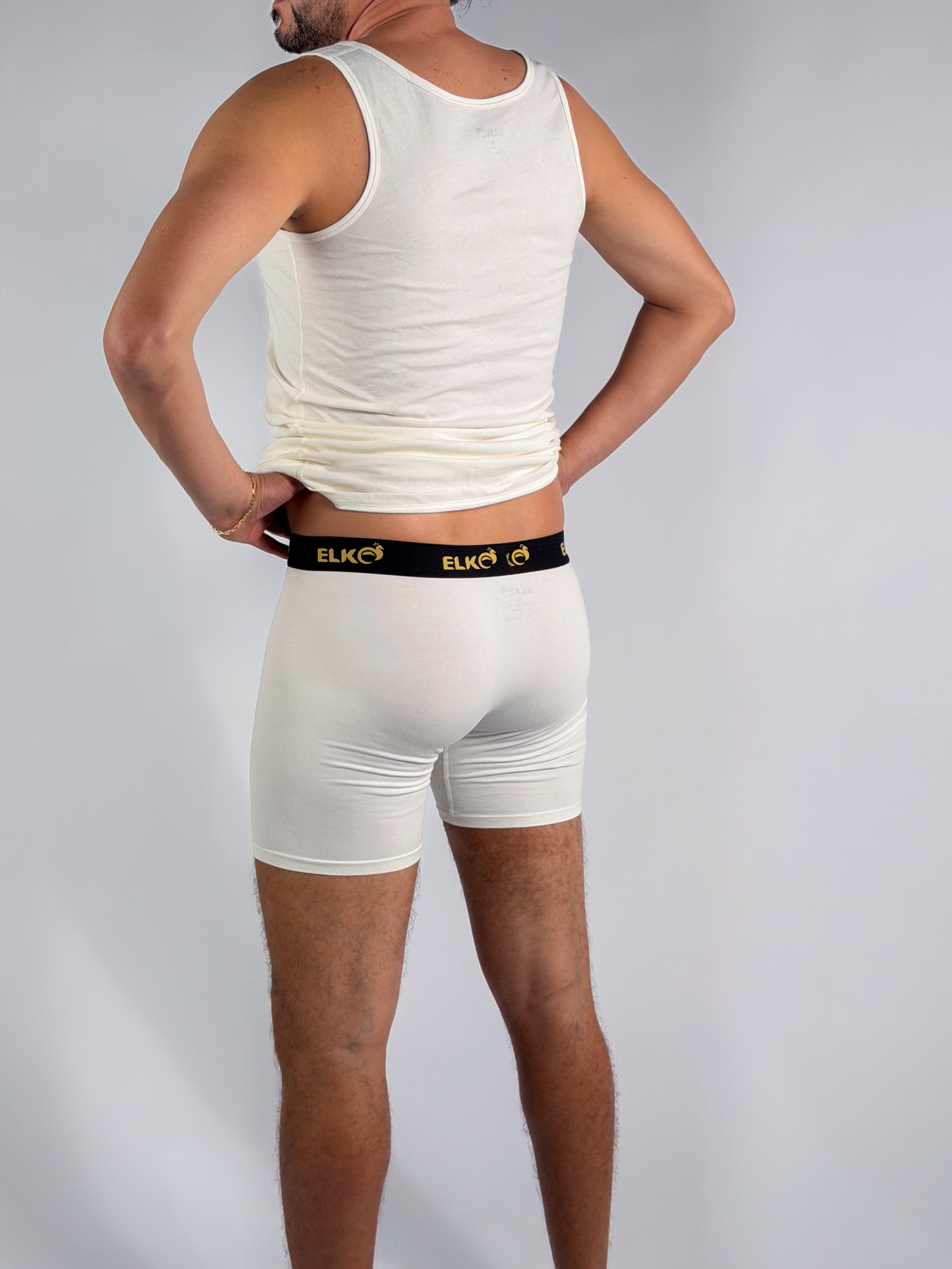 L’Alpaga – Boxer Long (96 % Coton) White
