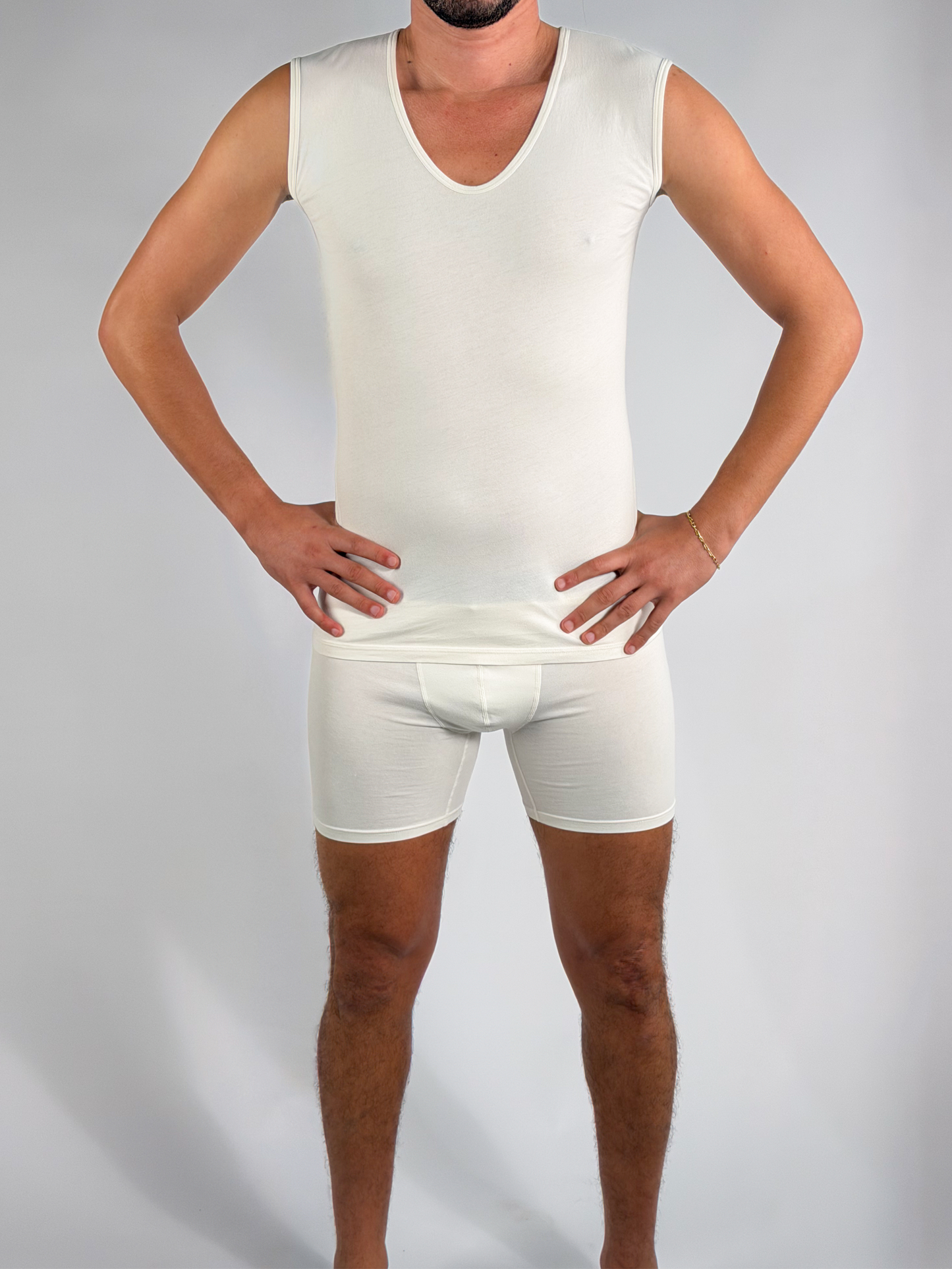 Débardeur – Bretelles Larges (100 % Coton)